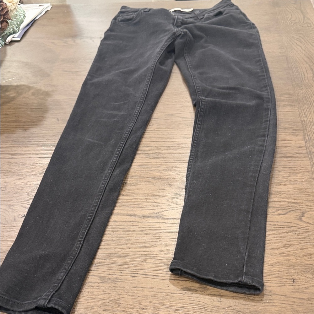 Women's Black Straight Leg Jeans